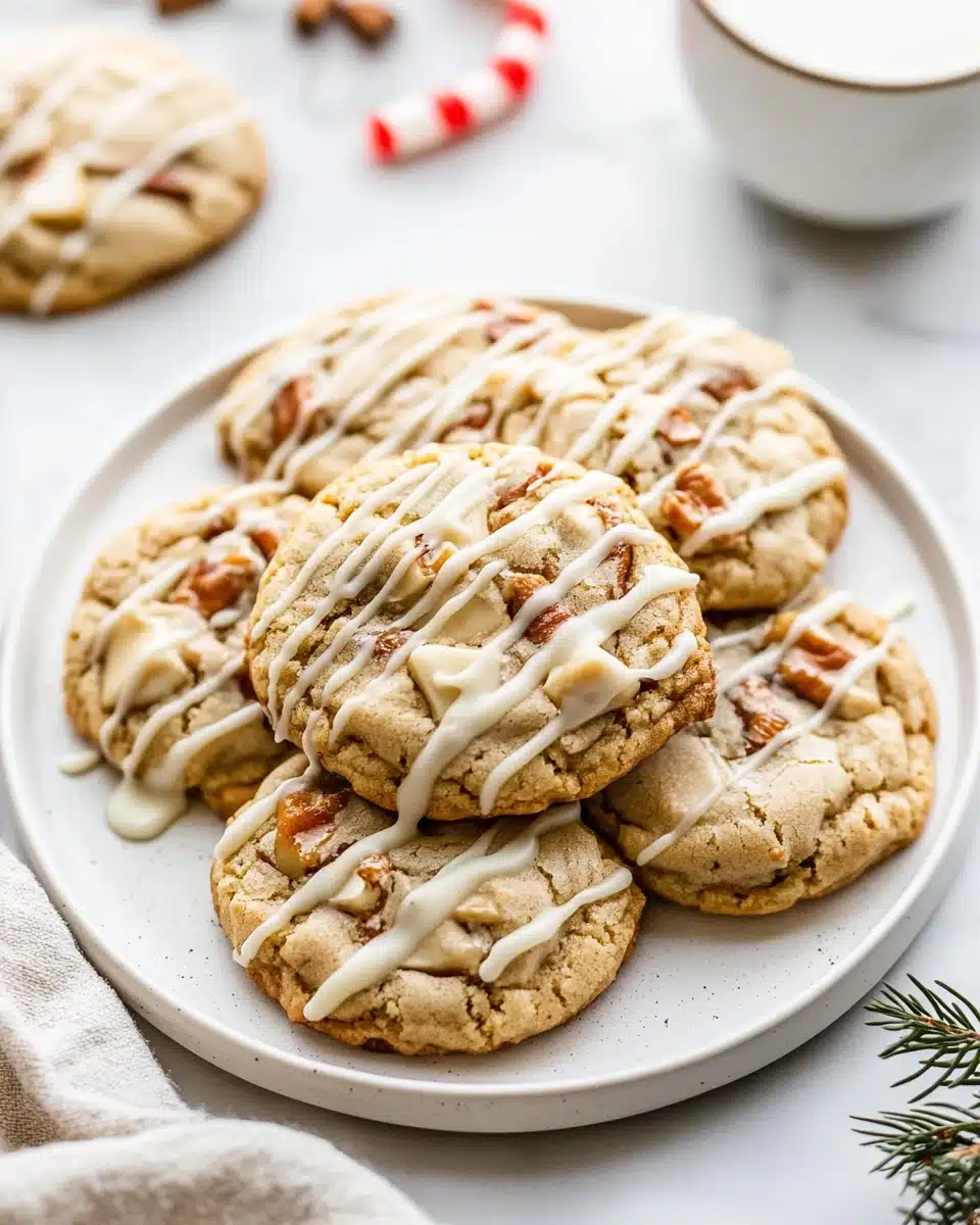 Chewy Maple Cinnamon Cookies with White Chocolate