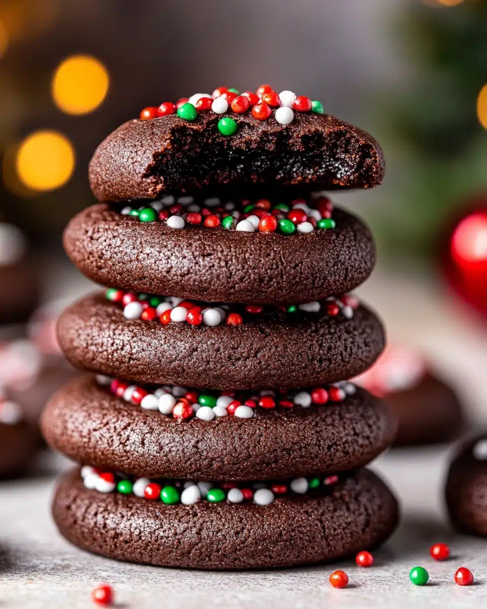 Chocolate Thumbprint Cookies
