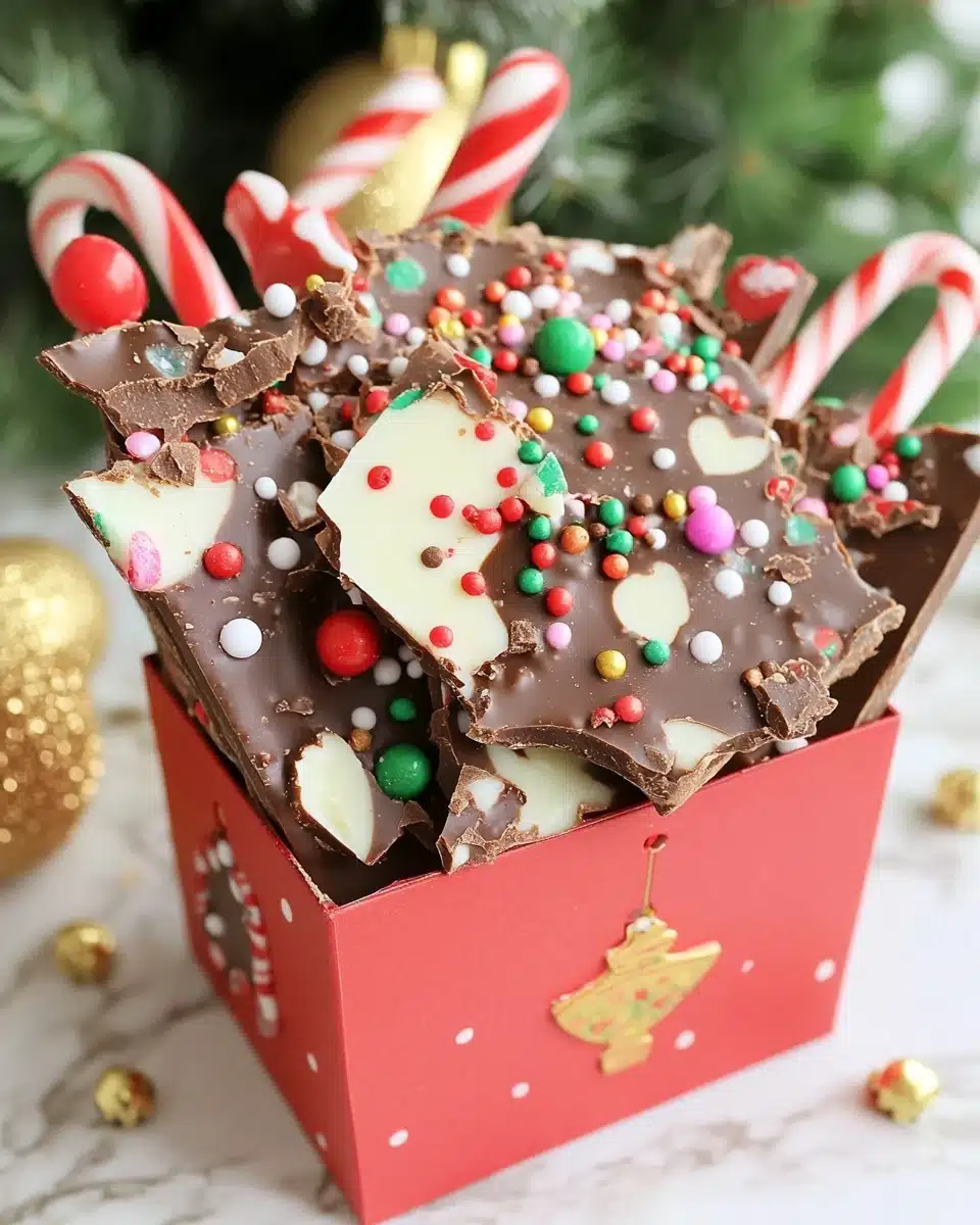 Easy Christmas Chocolate Bark