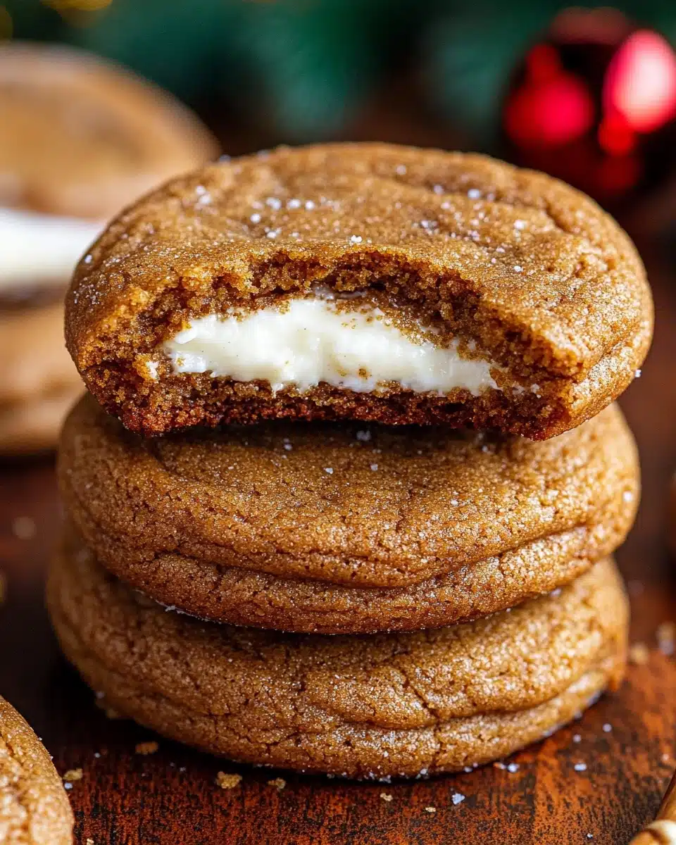 Gingerbread Cheesecake Cookies