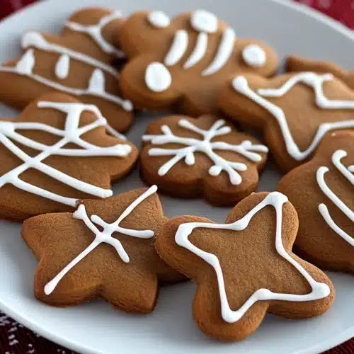 Delicious gingerbread cookie decorations for the holidays.