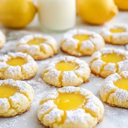 Delicious Gluten Free Lemon Curd Cookies ready to eat.