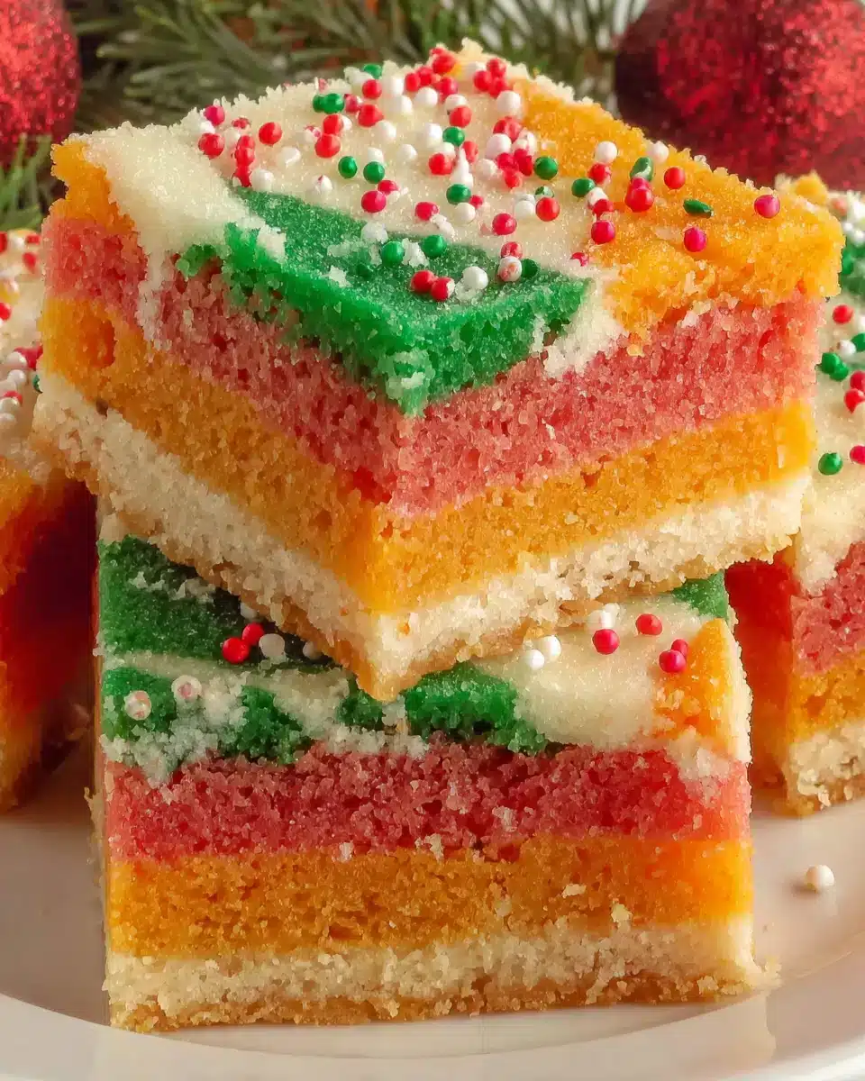 Festive Marble Sugar Cookie Bars perfect for holiday celebrations.