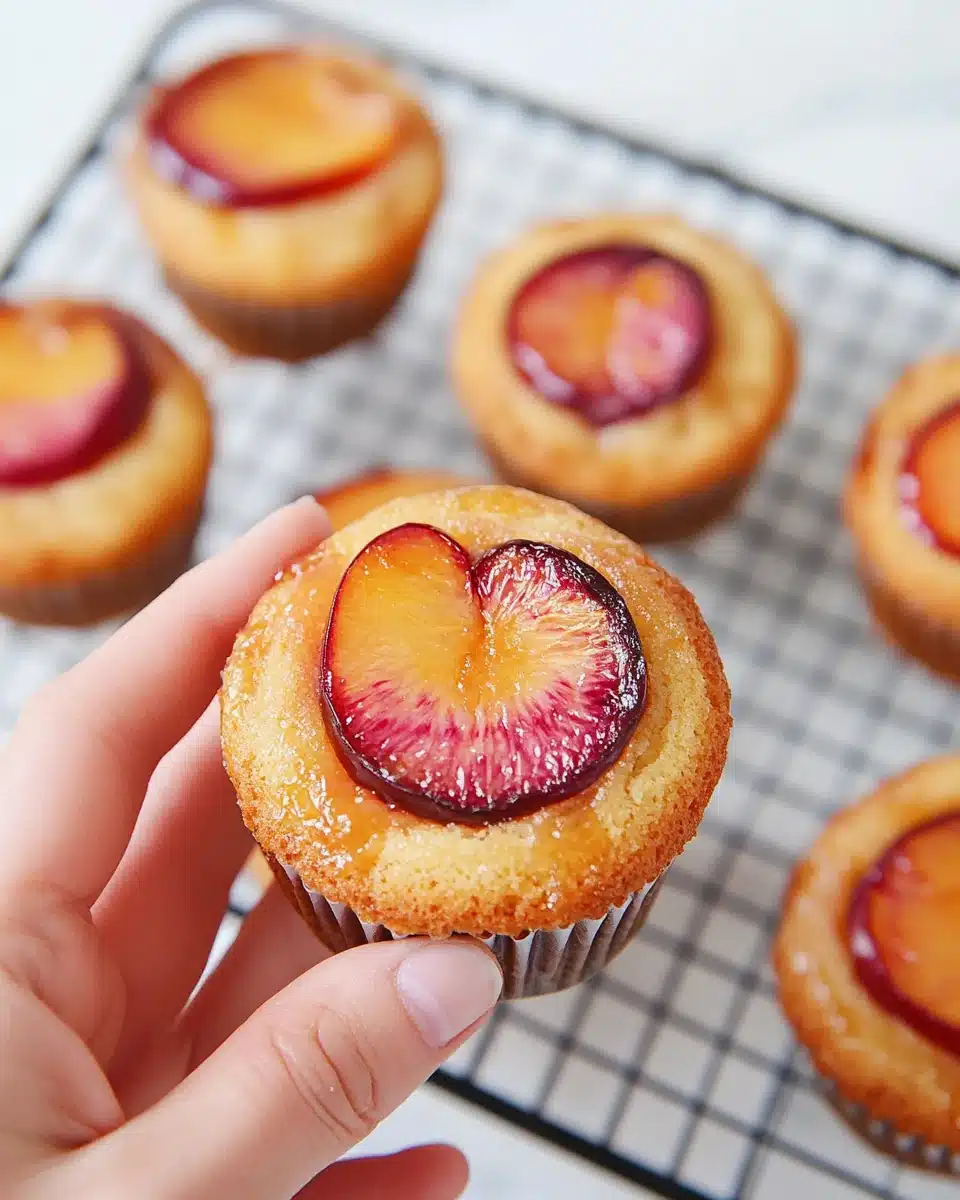 Peach Upside Down Mini Cakes