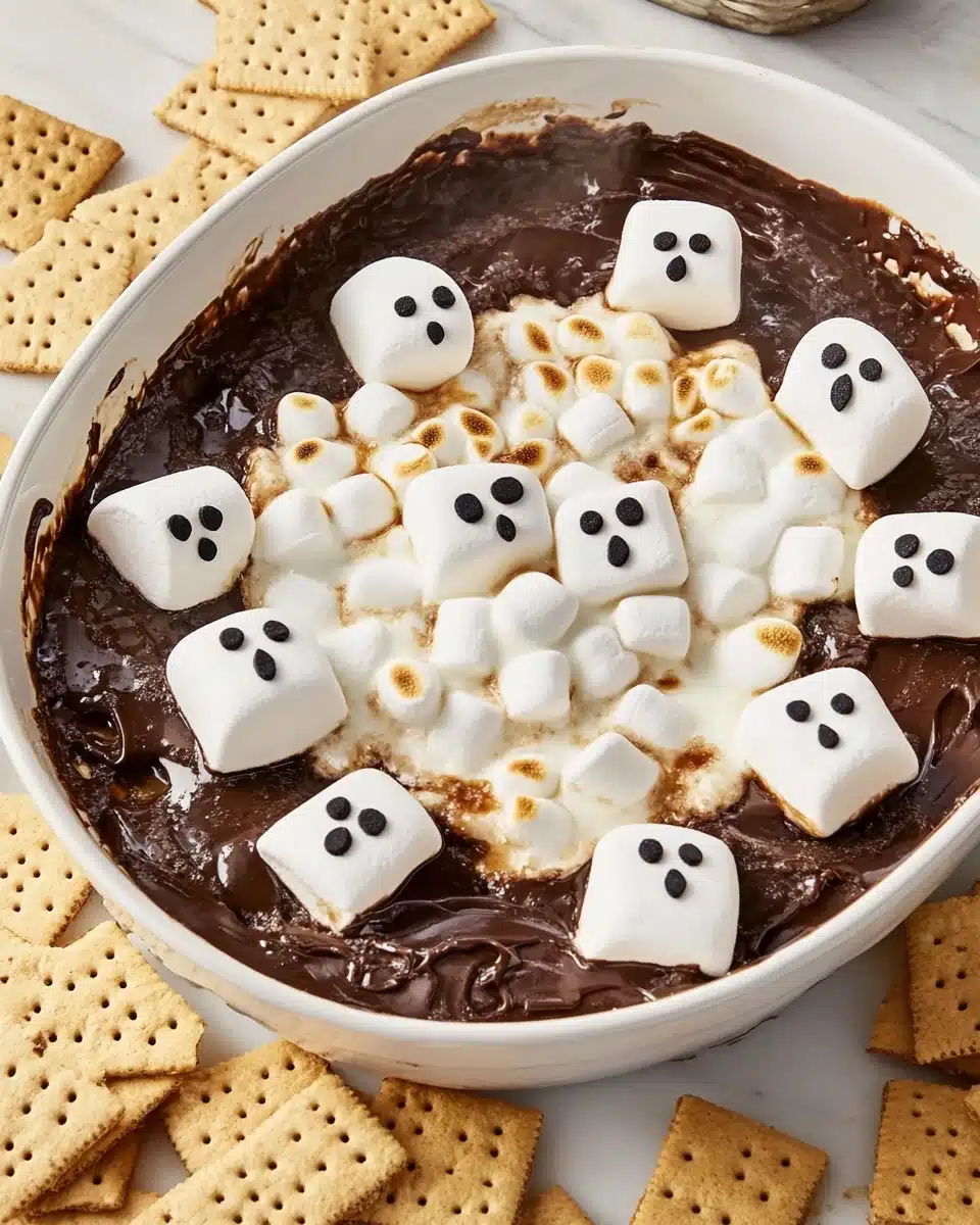 Peeps Ghost S’mores Dip