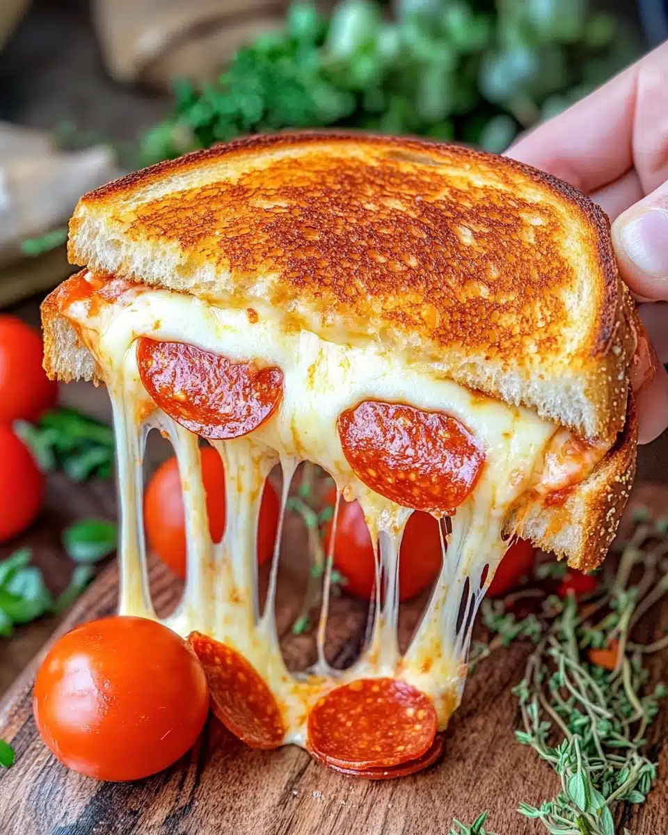 Pizza Grilled Cheese Sandwiches