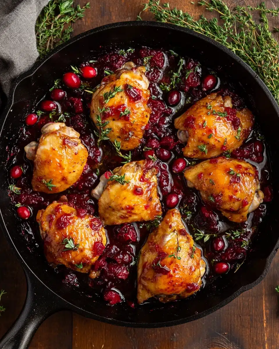 Skillet Cranberry Orange Chicken