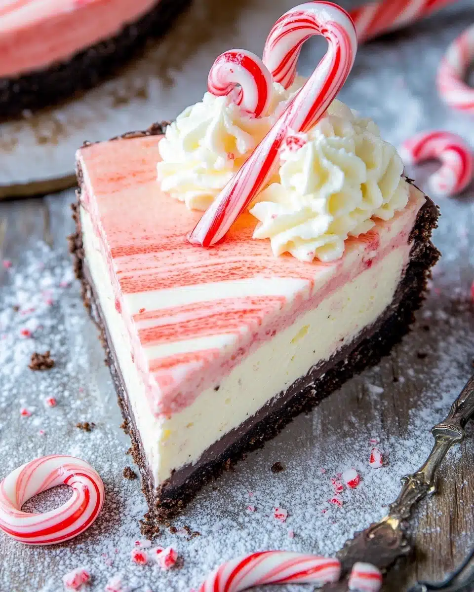 White Chocolate Peppermint Cheesecake