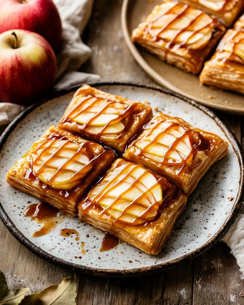Caramel Apple Puff Pastries