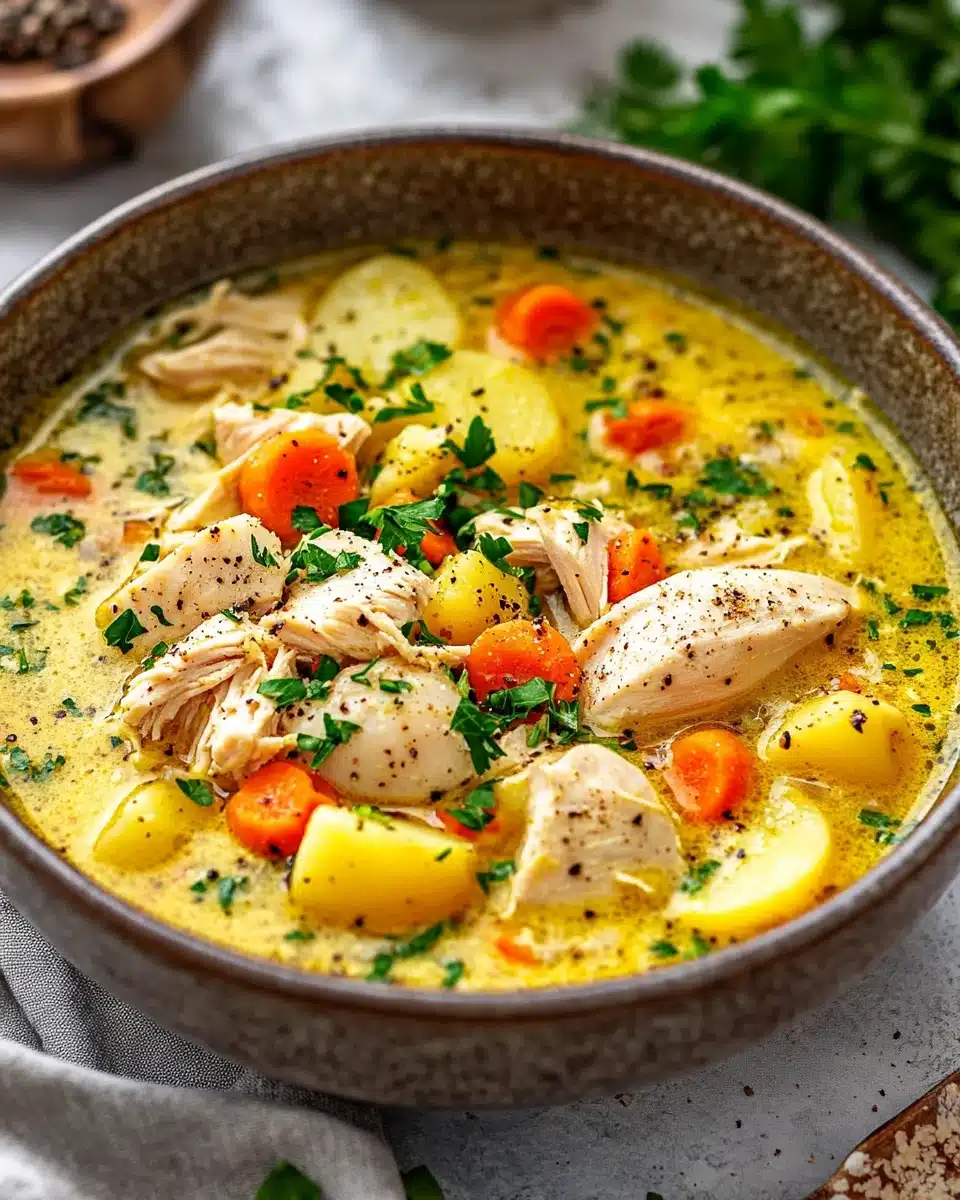 Comforting Chicken Soup with Potatoes