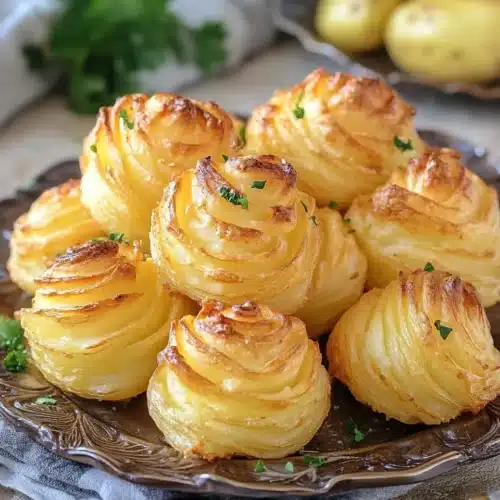 Duchess Potatoes Recipe 1 Duchess Potatoes - creamy piped potato mounds with golden edges.