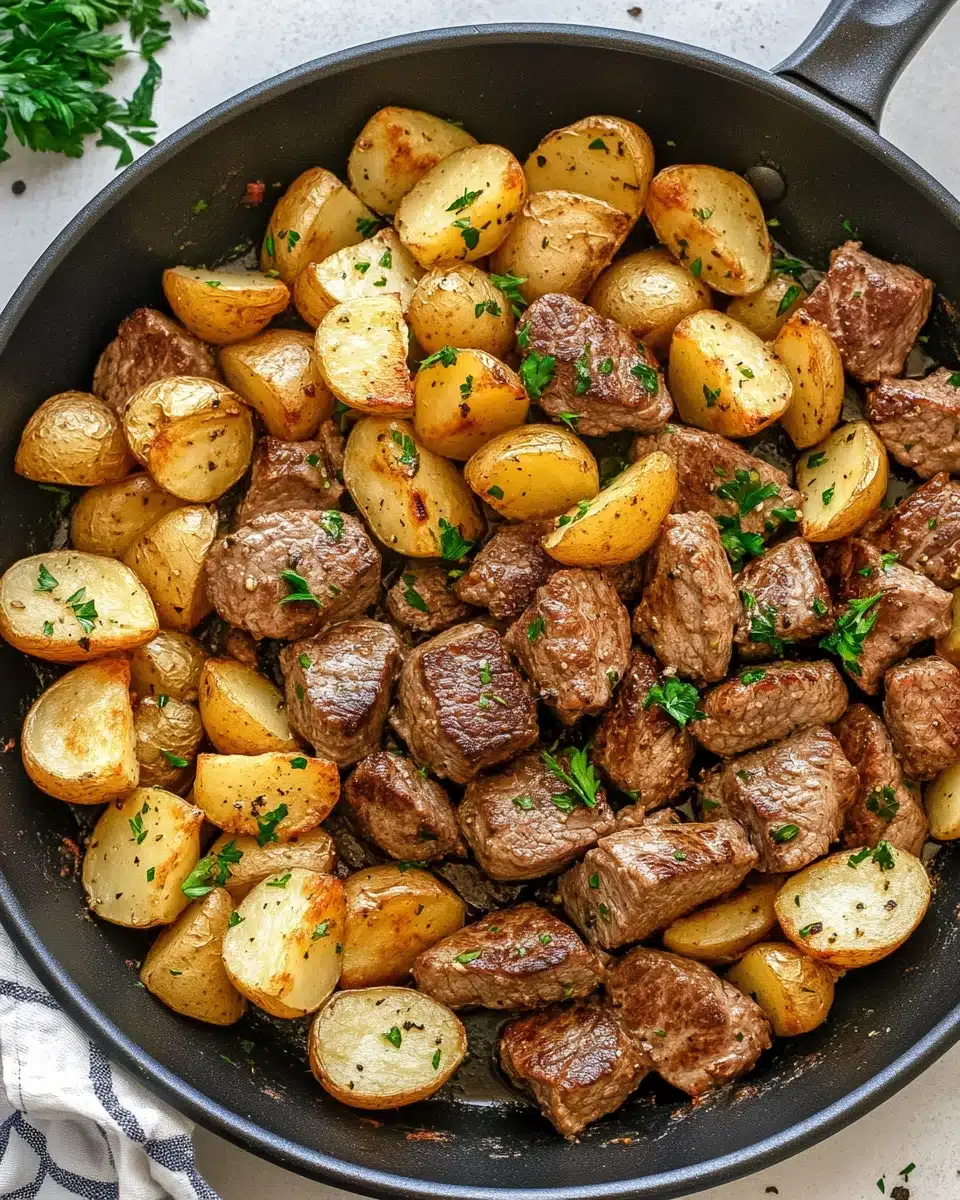 Garlic Butter Steak and Potatoes