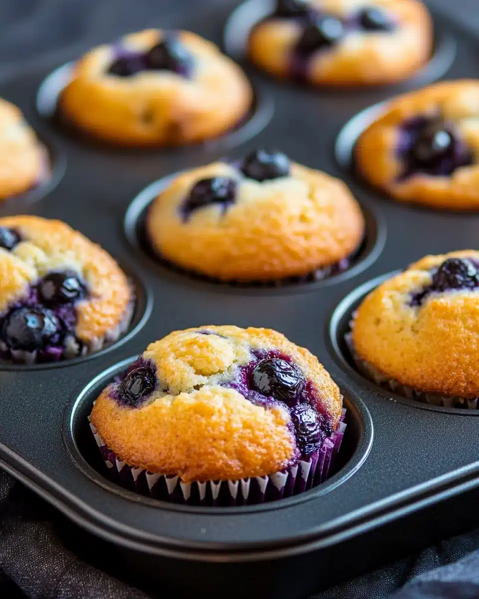 Greek Yogurt Blueberry Protein Muffins