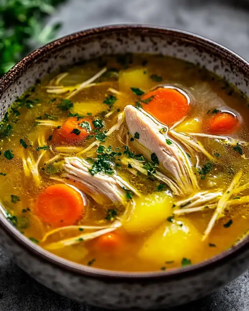 Healing Spanish Chicken Soup Delight Enjoy the comforting flavors of Healing Spanish Chicken Soup.