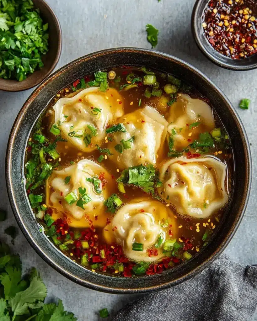 Delicious Easy Potsticker Soup Recipe karaitatoszamilo A bowl of potsticker soup with tender dumpling fa4cbf36 7cee 445e bf7e 117477ea49f1