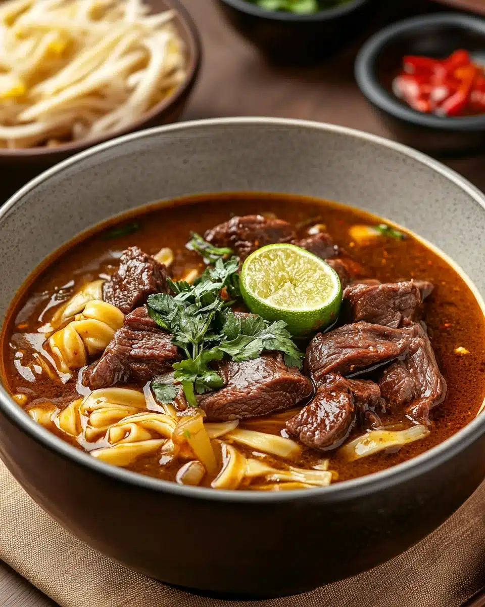 Satay Beef Noodle Soup Recipe