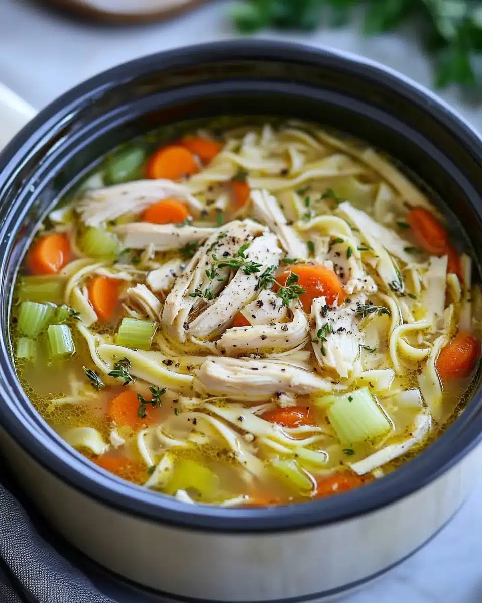 Slow Cooker Chicken Noodle Soup