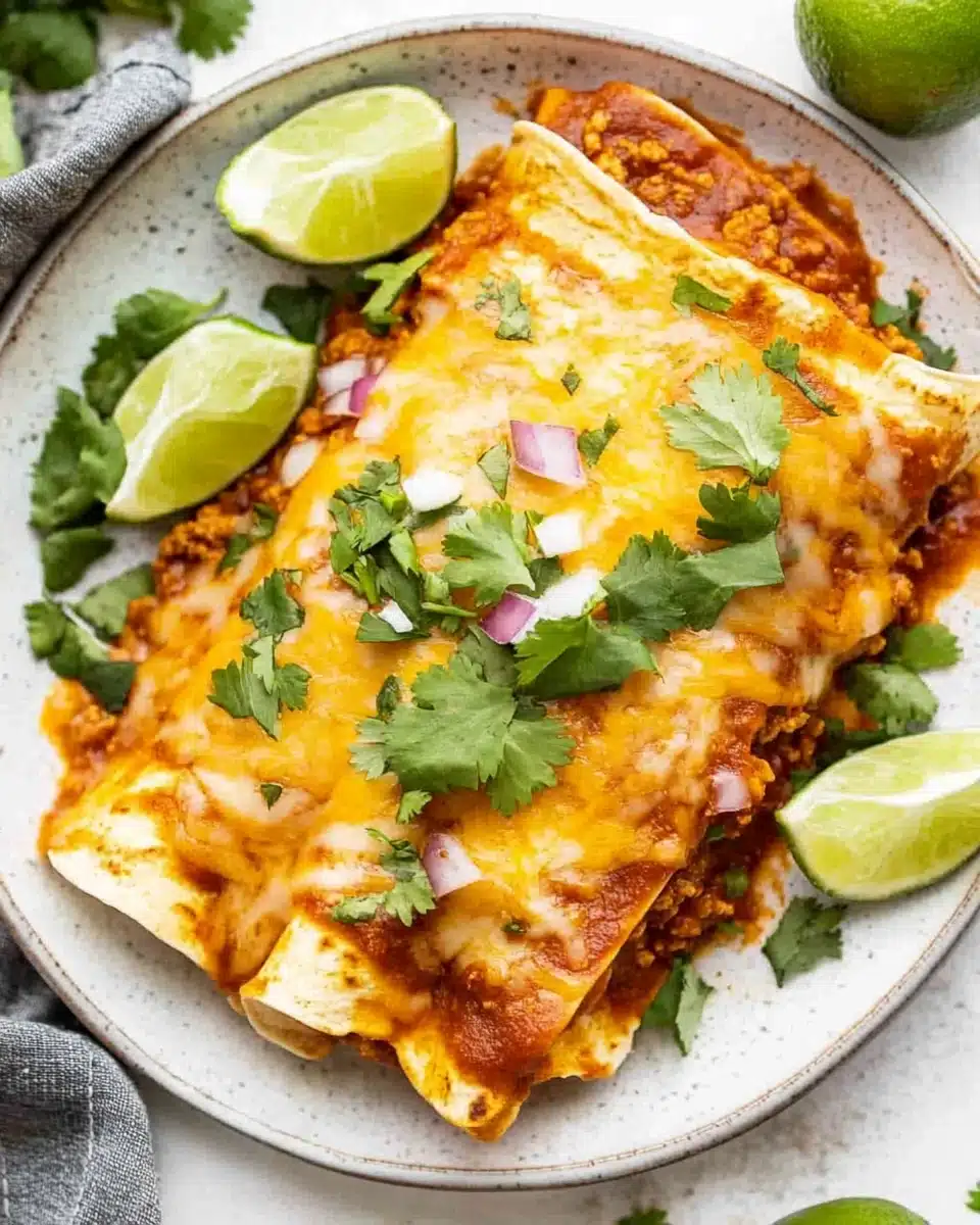 The Best Ground Beef Enchiladas