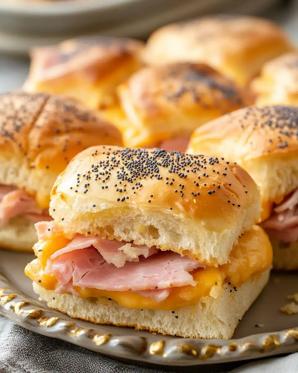 Baked Ham and Cheese Sliders