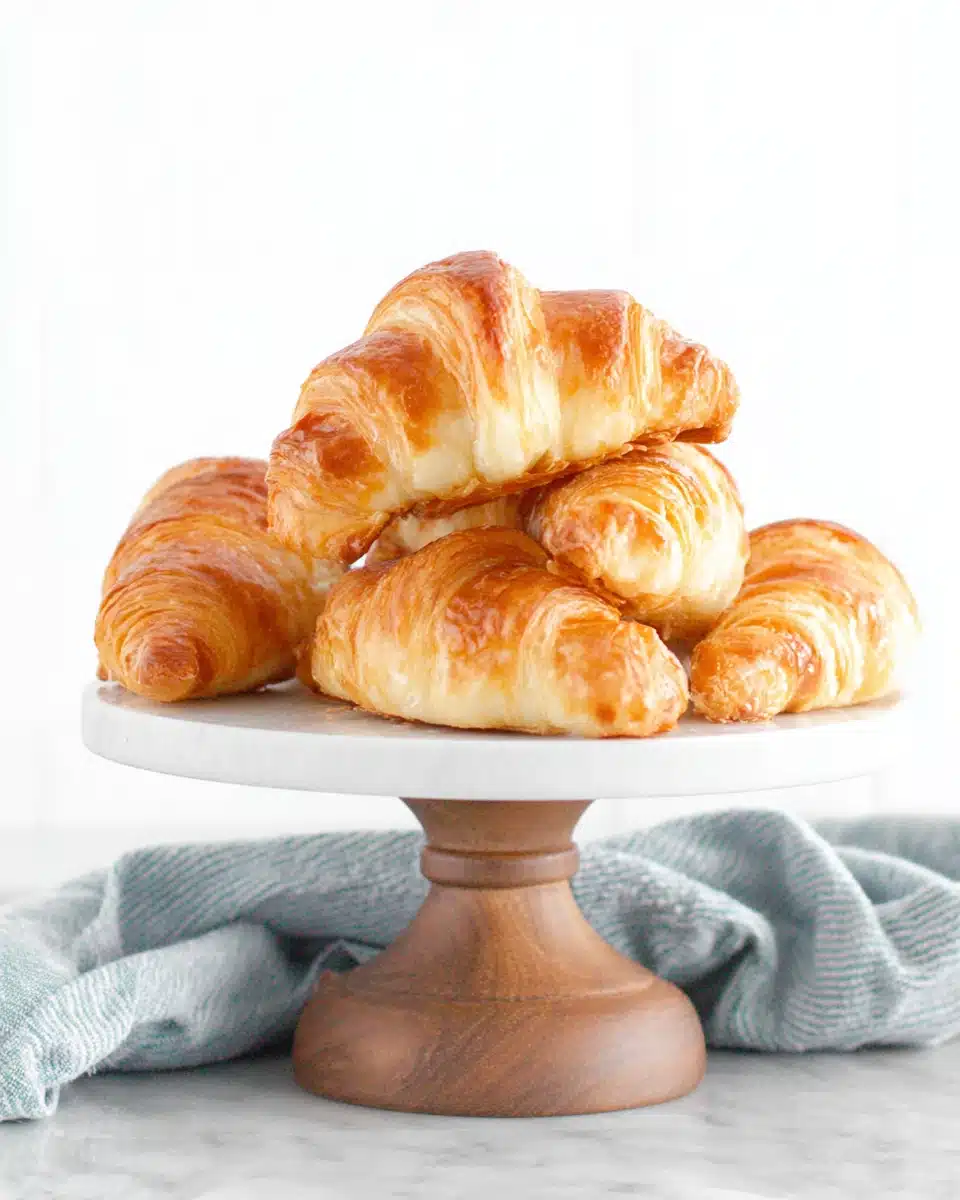 Delicious buttery croissants for a perfect breakfast treat.