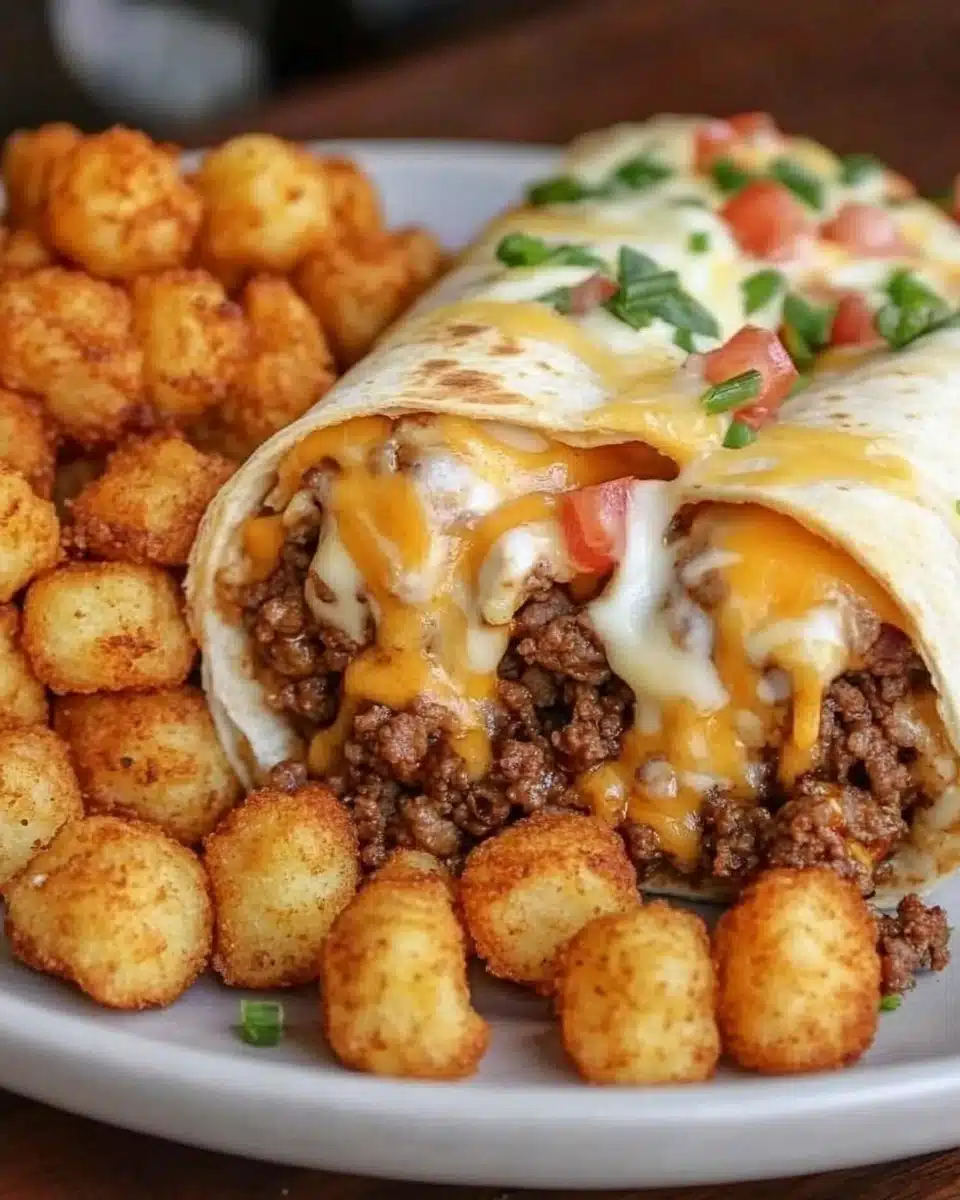 Cheesy Potato Burritos Comfort Meal Recipe