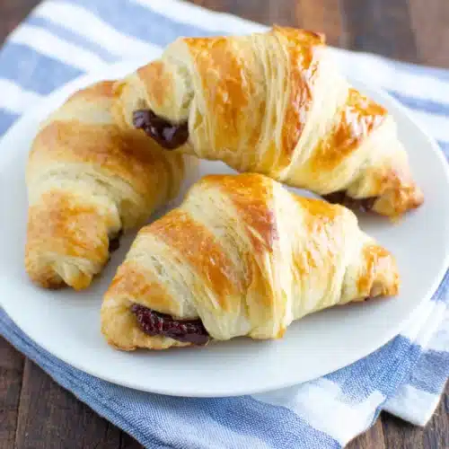 Delicious chocolate croissants for a sweet treat