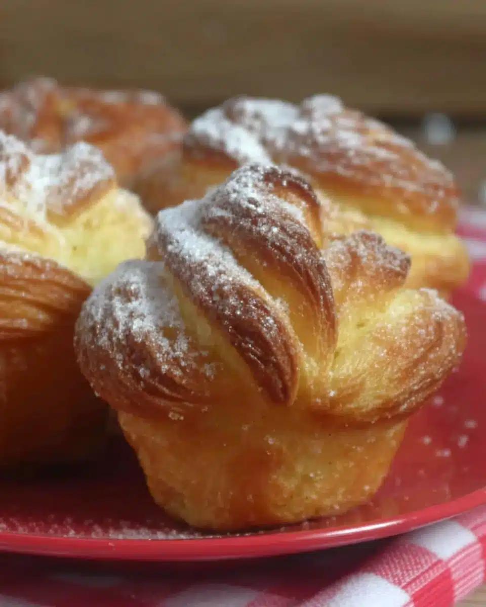 Delicious cruffins, flaky and sweet, perfect for any occasion.