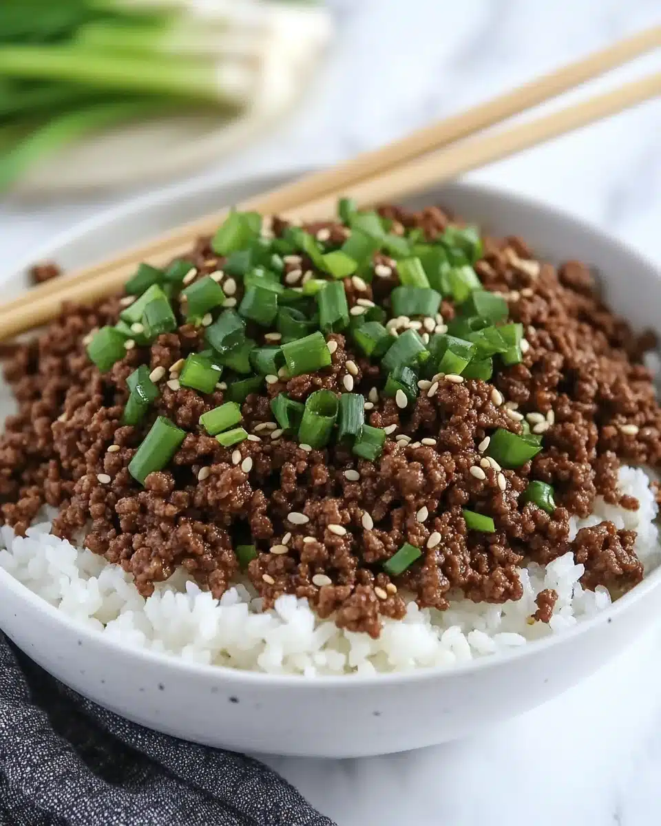Delicious Korean Ground Beef Bowl (Quick & Easy)