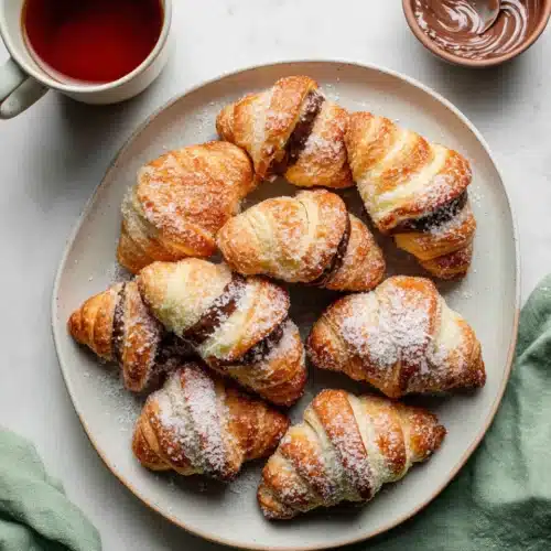 Delicious fried croissants perfect for breakfast treats.