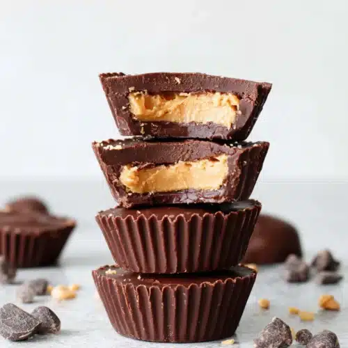 Healthy peanut butter cups for guilt-free snacking.