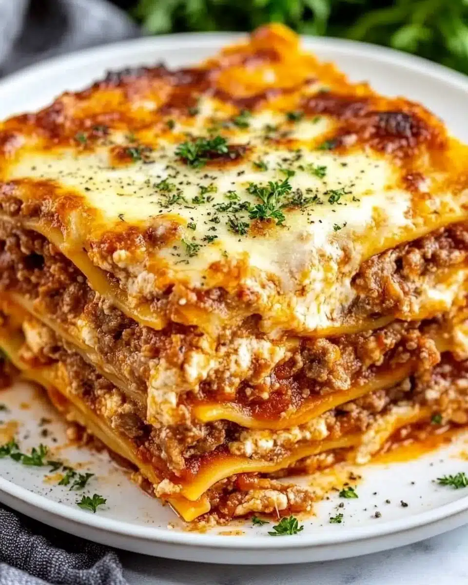 Homemade Lasagna Recipe with Ricotta Cheese
