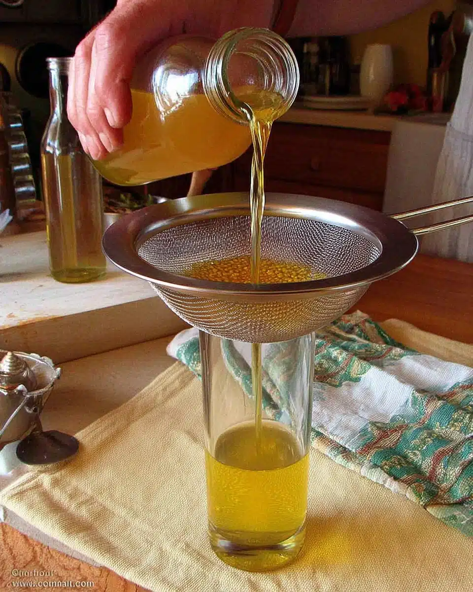 Preparation step for homemade limoncello liqueur