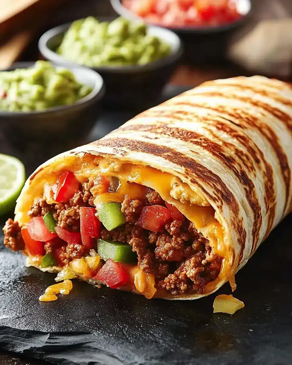 Irresistible Easy Grilled Cheese Burrito Irresistible Easy Grilled Cheese Burrito You’ll Crave Again plated with sides