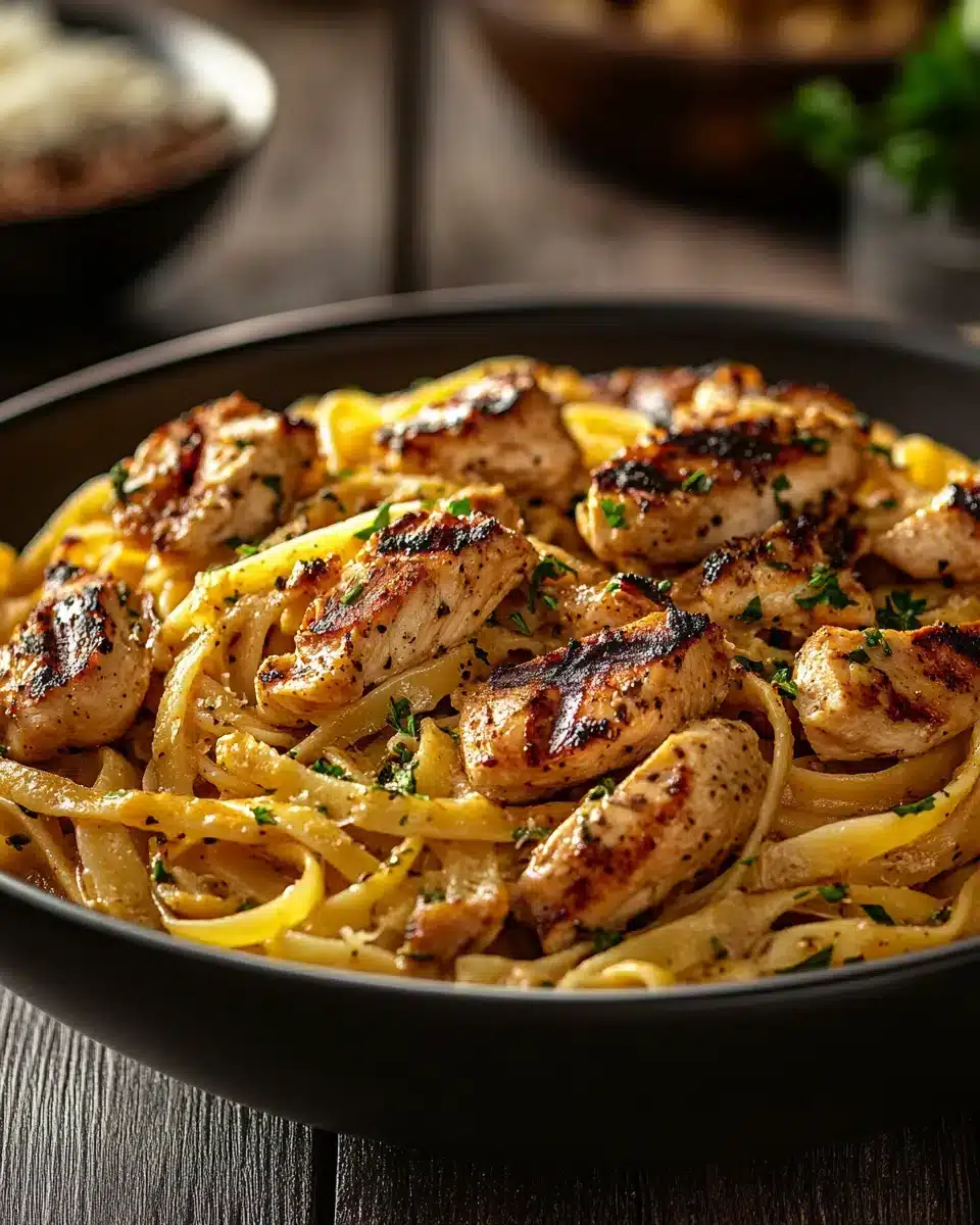 Irresistibly Easy Cowboy Butter Chicken Linguine Delicious Irresistibly Easy Cowboy Butter Chicken Linguine in 30 Minutes served hot.