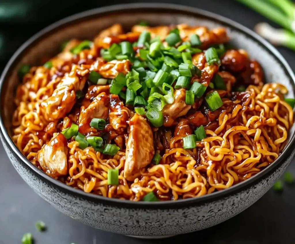 karaitatoszamilo A bowl of Sticky Garlic Chicken Noodles featur 213ee8ce 9603 4c30 a1dc 97f396688fcd