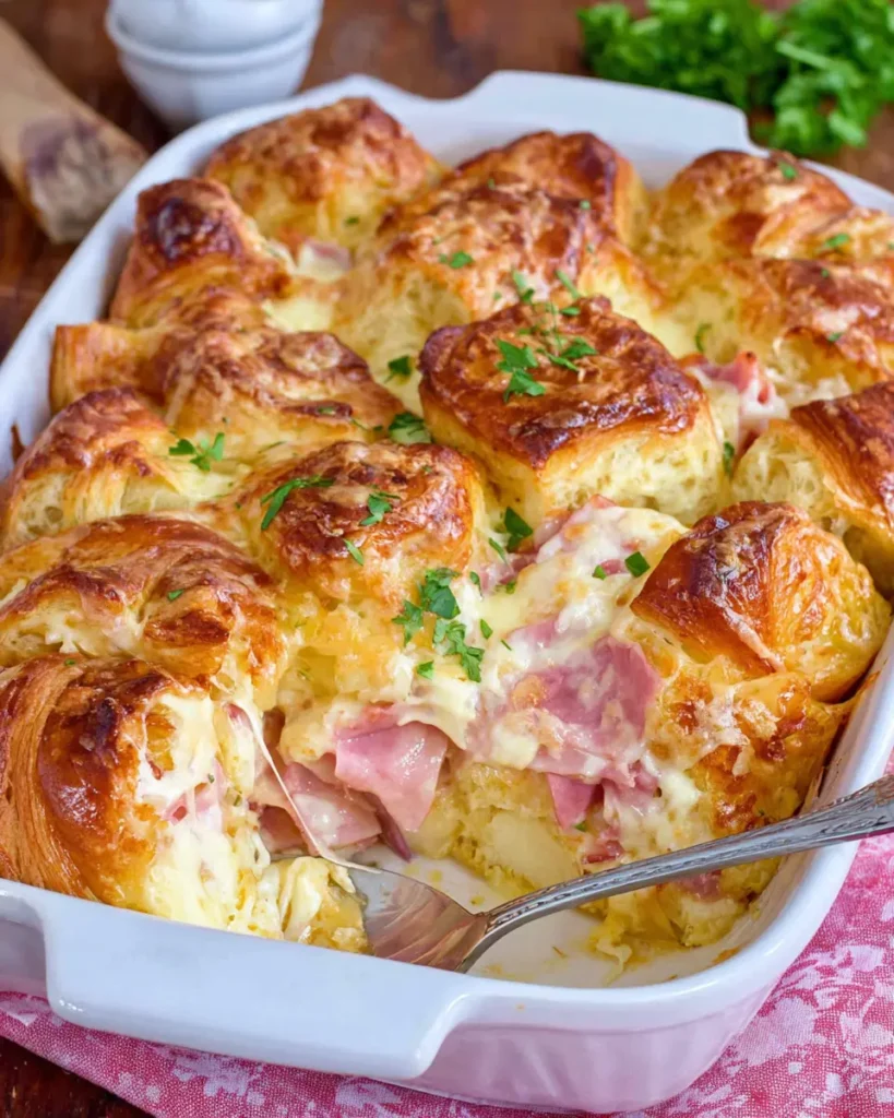 karaitatoszamilo A breakfast casserole with flaky croissants ha 09d96438 a340 4b8c b8dc 81ab9e453988
