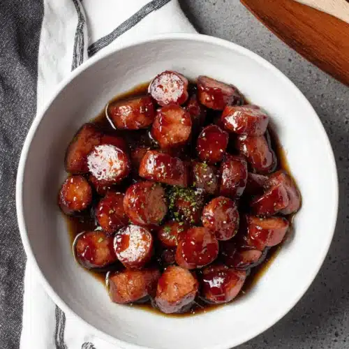Savory kielbasa bites appetizer, perfect for gatherings
