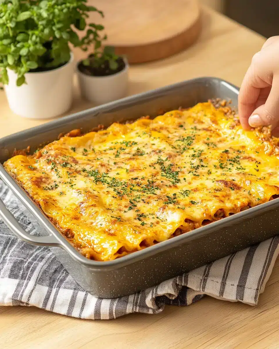 Pioneer Woman Lasagna: A Comfort Food Classic Recipe served fresh from the oven.