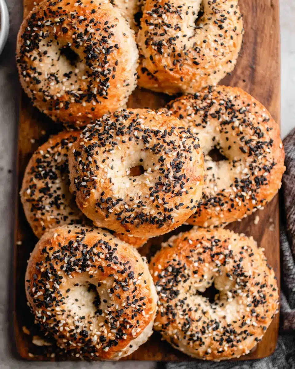 Delicious protein bagels, perfect for breakfast.