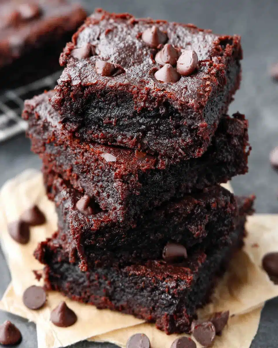 Healthy Protein Brownies Recipe Delicious protein brownies for a healthy snack.