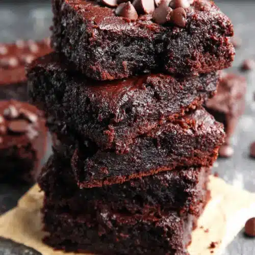 Healthy protein brownies made with cottage cheese.