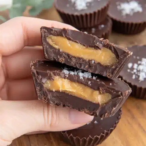 Delicious homemade Reese's cups recipe with creamy peanut butter filling.