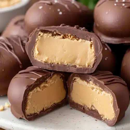 Reese's Peanut Butter Eggs: Irresistibly Delicious Treats 1 Homemade Reese's Peanut Butter Eggs with a chocolate coating.