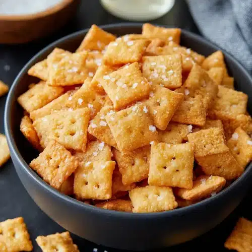 Crispy sourdough cheese crackers perfect for snacking.