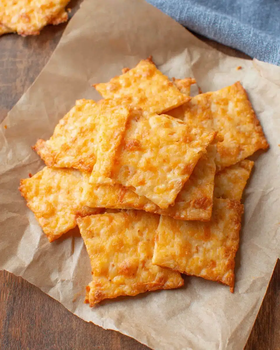 Homemade Sourdough Cheese Its Snacks Sourdough cheese its for a crunchy snack.