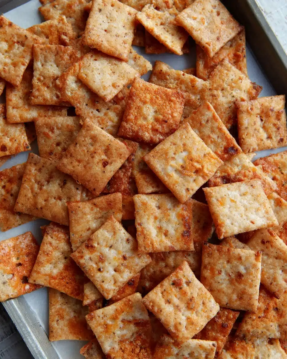 Delicious sourdough cheez-its for a healthy snack