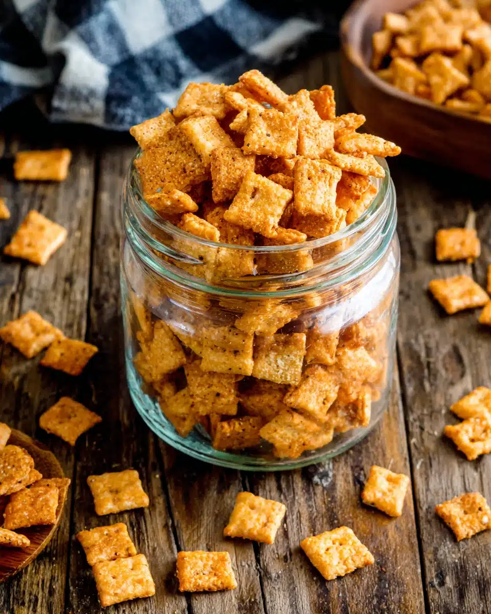 Crispy sourdough crackers perfect for snacking.