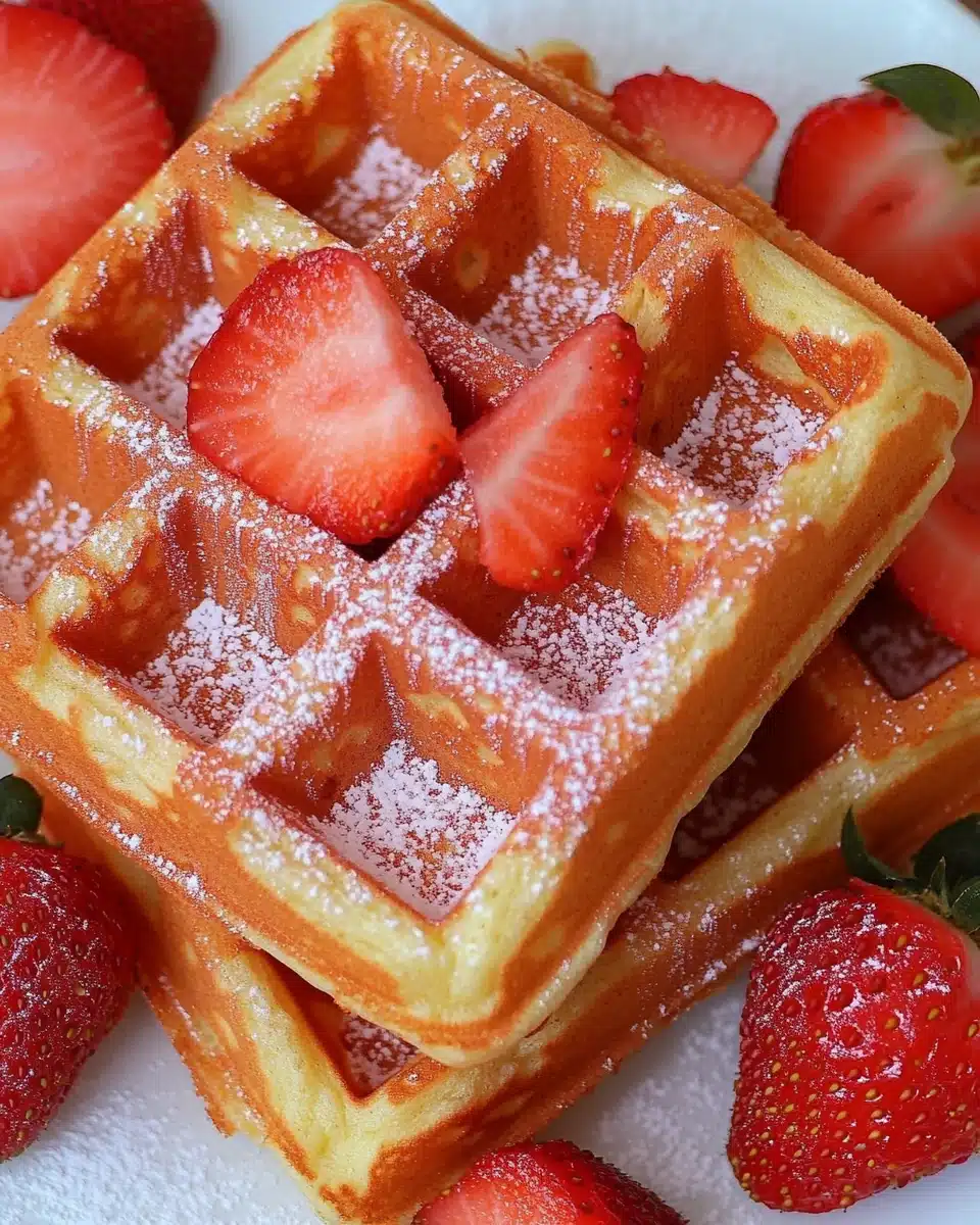 Strawberry Waffles Recipe