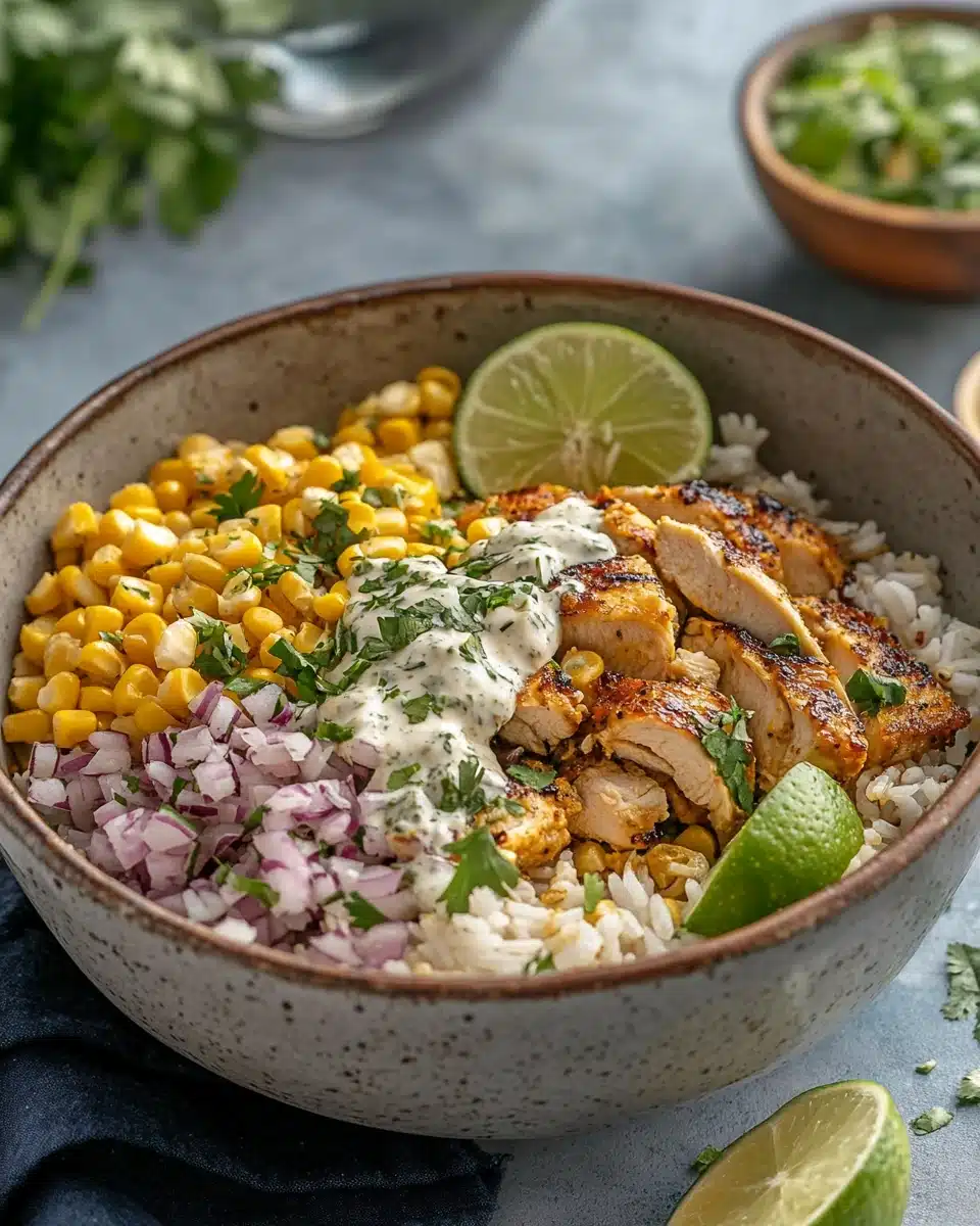 Tasty Street Corn Chicken Bowl Tasty Street Corn Chicken Bowl featuring juicy chicken and vibrant corn.