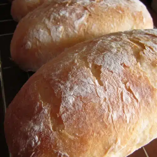 Ciabatta bread for a birthday buffet